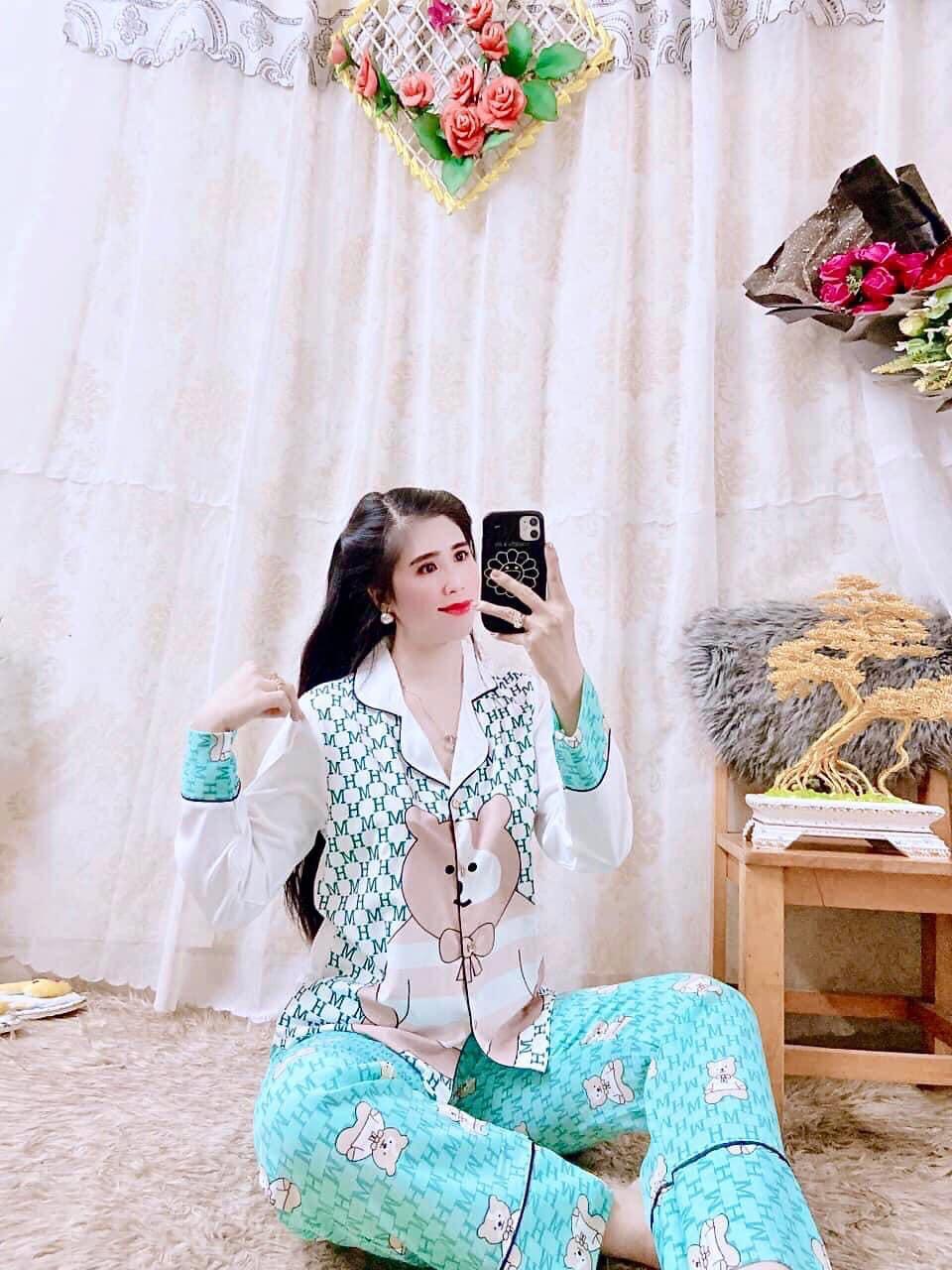 Bộ Đồ Ngủ Pijama Lụa Mango Cao Cấp [HÀNG ĐẸP CHUẨN] [ẢNH THẬT +VIDEO]