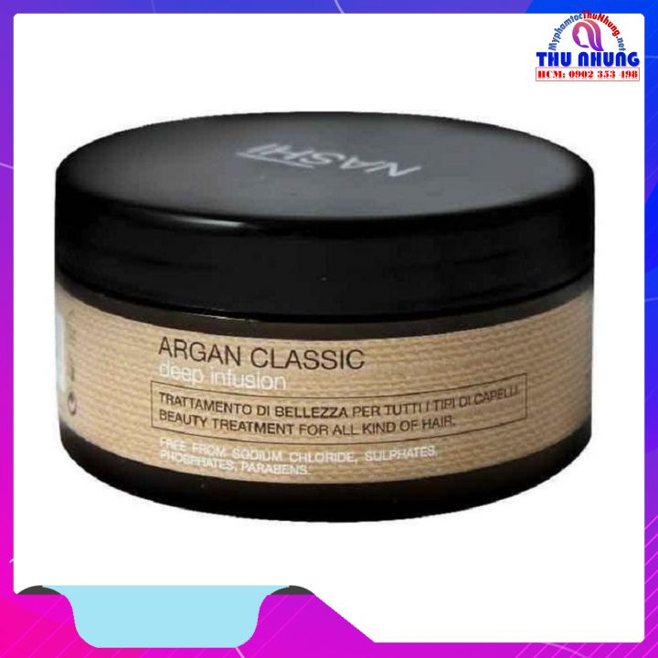 [+Tặng mũ trùm][HCM] [CHÍNH HÃNG] Dầu hấp ủ tóc Nashi Argan Deep Infusion phục hồi siêu mượt