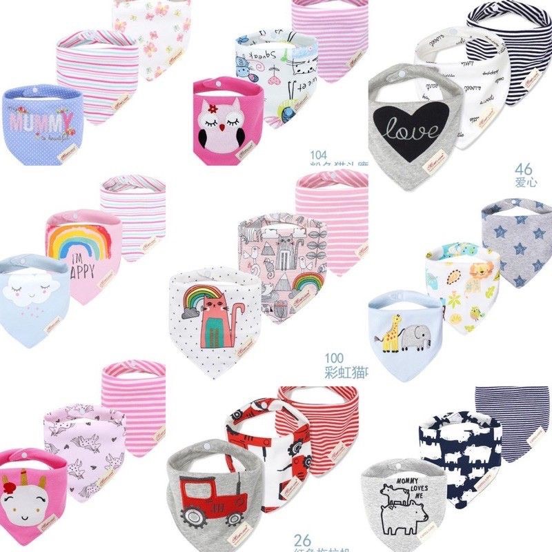 (có bán tách lẻ 1 cái ) Yếm tam giác MomCare Set 3 cái - Babibo