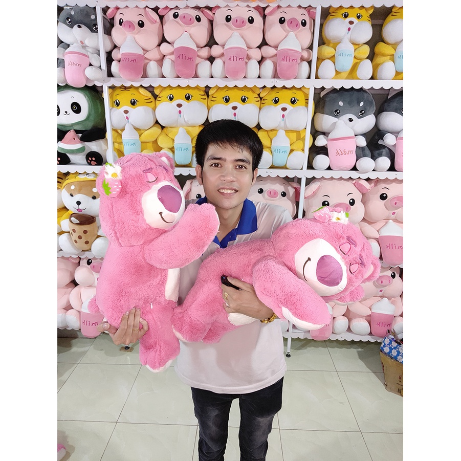 Gấu dâu hồng cute được yêu thích hiện nay