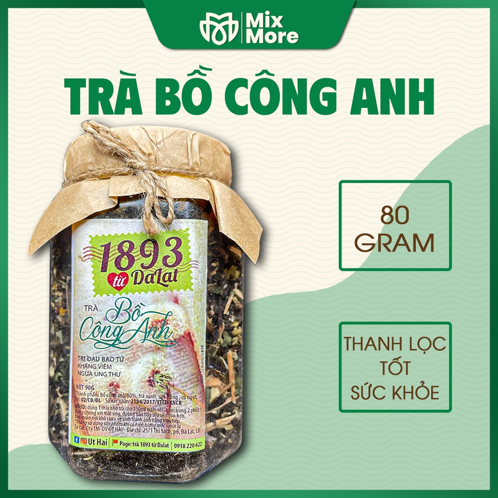 Trà bồ công anh sấy khô Đà Lạt 1893 lợi sữa, thanh nhiệt giải độc, tốt cho sức khỏe