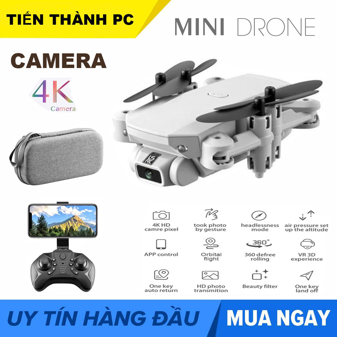 { NEW 2021 } TẶNG TÚI ĐỰNG - Flycam RSLC LS-MIN Mini  Drone 4k Camera HD,