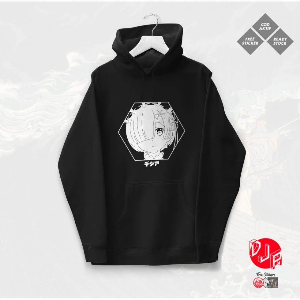 Bán chạy hot- áo hoodie rem re zero - áo anime cực chất