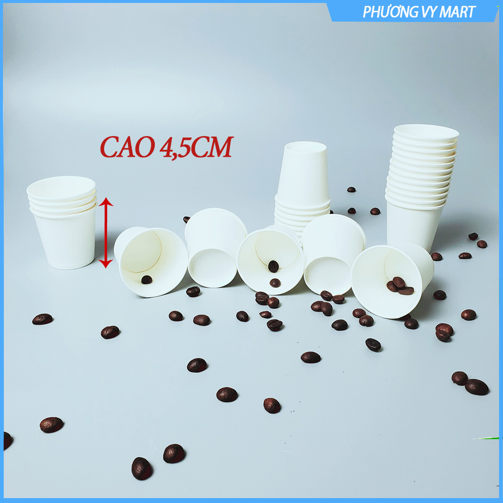 Set 50 chiếc cốc giấy 30ml size 1OZ hàn quốc cao cấp