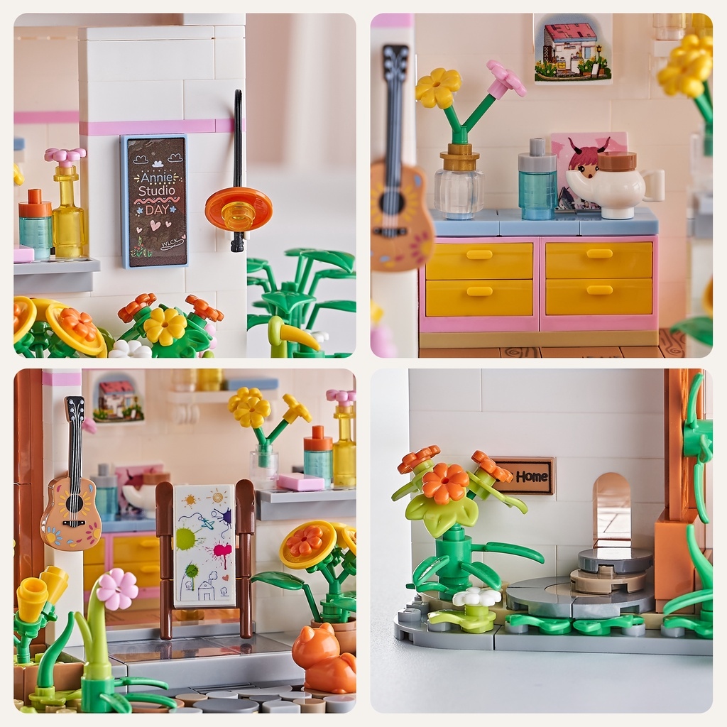 ❇ Bộ Đồ Chơi Lắp Ráp Mô Hình Đường Phố Mini Cho Bé