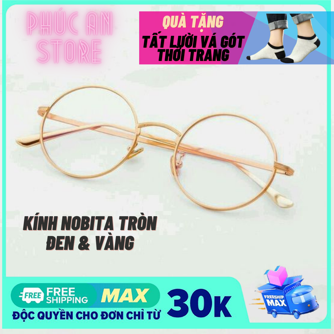 [HCM]Mắt kính Ngố Nobita Không độ thời trang - PAHT (Trắng) - Sản phẩm Thời Trang và Phong Cách Top Yêu Thích tại Phúc An Store - Nhiều màu Gọng lựa chọn ( Đen Trắng Vàng)