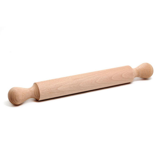 Wooden Dough Rolling Pin with Handle Size 30cm