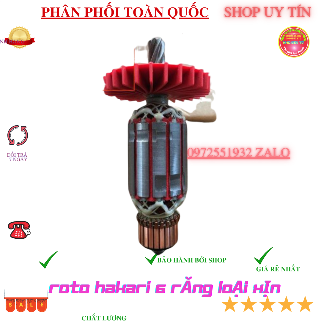 Roto máy khoan đục 6 răng Hikari thái lan