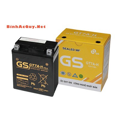 Ắc quy xe máy sh, lead, piaggio gs gt7a-h