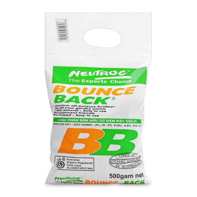 PHÂN HỮU CƠ BOUND BACK ÚC 500g