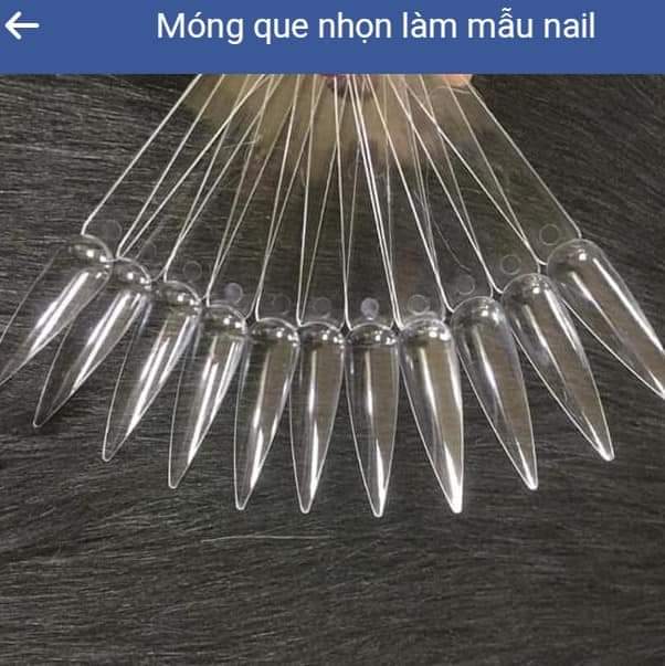 Móng que nhọn làm mẫu, tập sơn 50 que