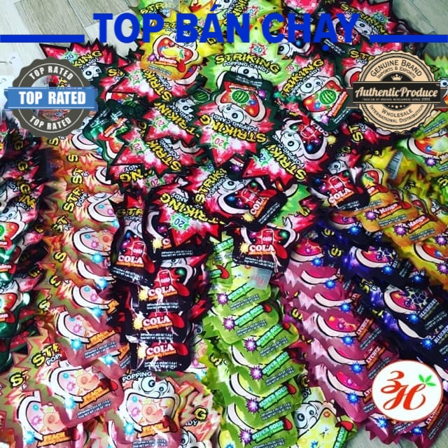 1 GÓI 30gr KẸO NỔ STRIKING HONGKONG