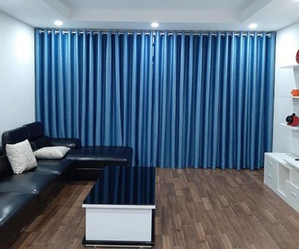 Rèm phòng ngủ đẹp ,Rèm che cửa sổ cửa chính, Rèm cản nắng cao cấp màu xanh