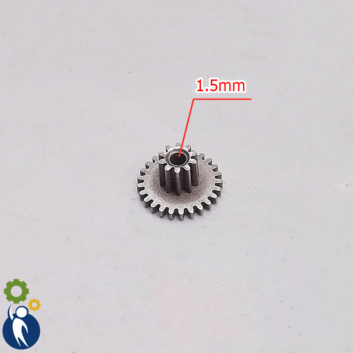 Bộ 5 bánh răng thép trục 1.5mm 25 răng 0.3m 10 răng 0.3m