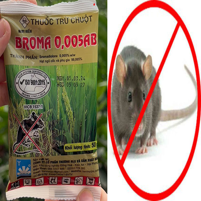 Thuốc diệt chuột Broma 0,005 AB - Thuốc diệt chuột