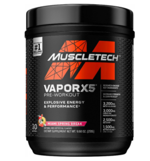 [HCM]VAPOR X5 Pre Workout Tăng Sức Mạnh Trước Tập Muscletech Vapor X5 Next Gen 30 lần dùng Vị Blue Raspberr - Chính Hãng - Muscle Fitness thumbnail