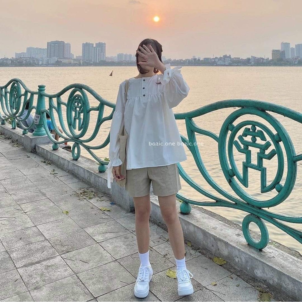 Áo sơ mi bánh bèo cúc KAN0421