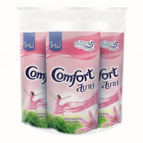 [HCM]Combo 3 bịch ThaiLand comfort 580ml màu hồng