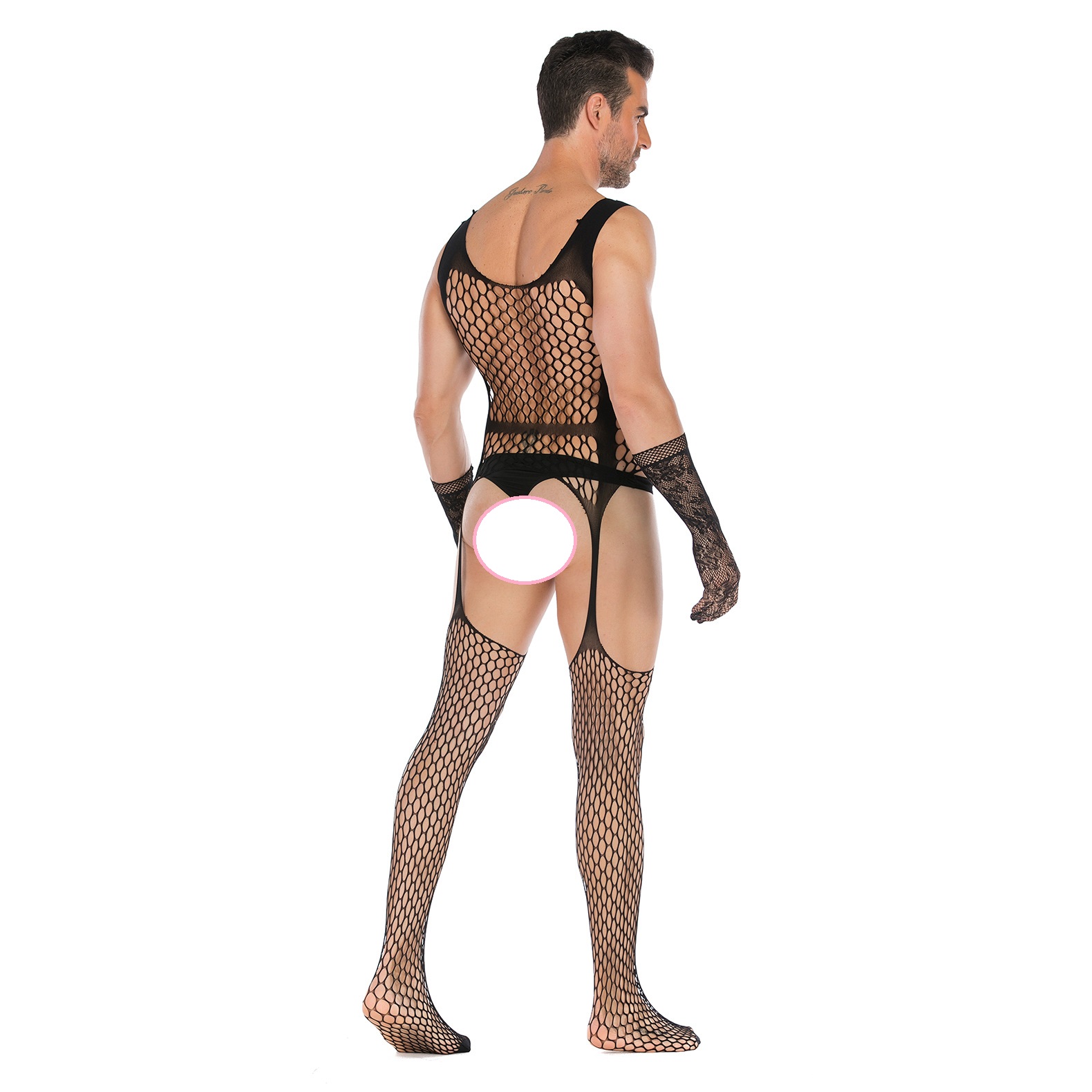 BODYSUIT NAM LƯỚI (QUẦN LIỀN ÁO) - A017 [che tên khi giao]