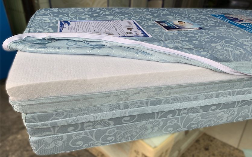 Nệm bông ép Korea hàn quốc 1m x 2m x 9cm  (Giao màu áo nệm ngẫu nhiên)