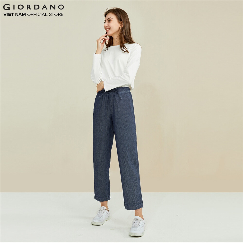GIORDANO Quần Lửng Nữ Có Túi 05429028