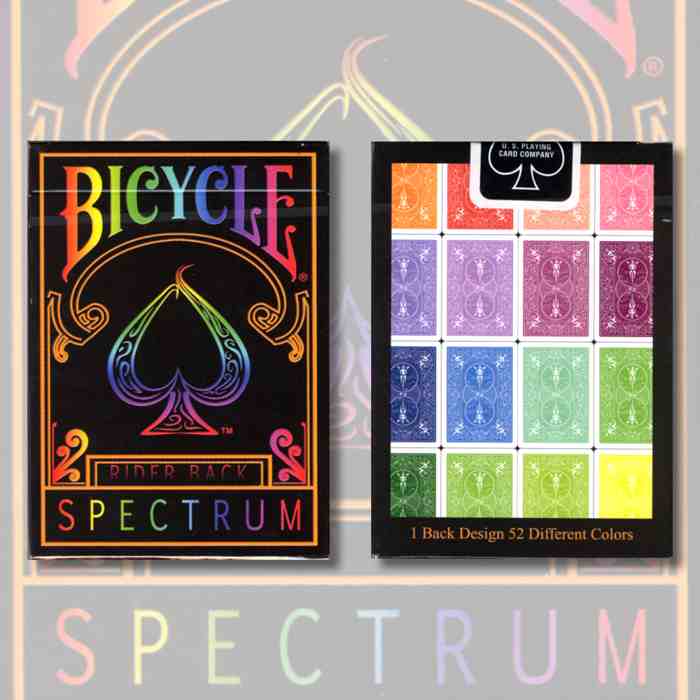 HCMBài Bicycle USA Spectrum Tally Ho Deck by US Playing Card Co.