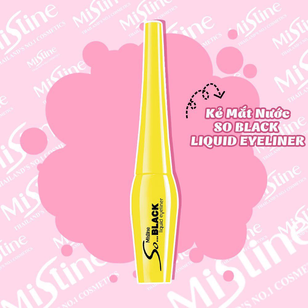 [Chính hãng] [Có sẵn] BÚT KẺ MẮT NƯỚC MISTINE SO BLACK LIQUID EYELINER