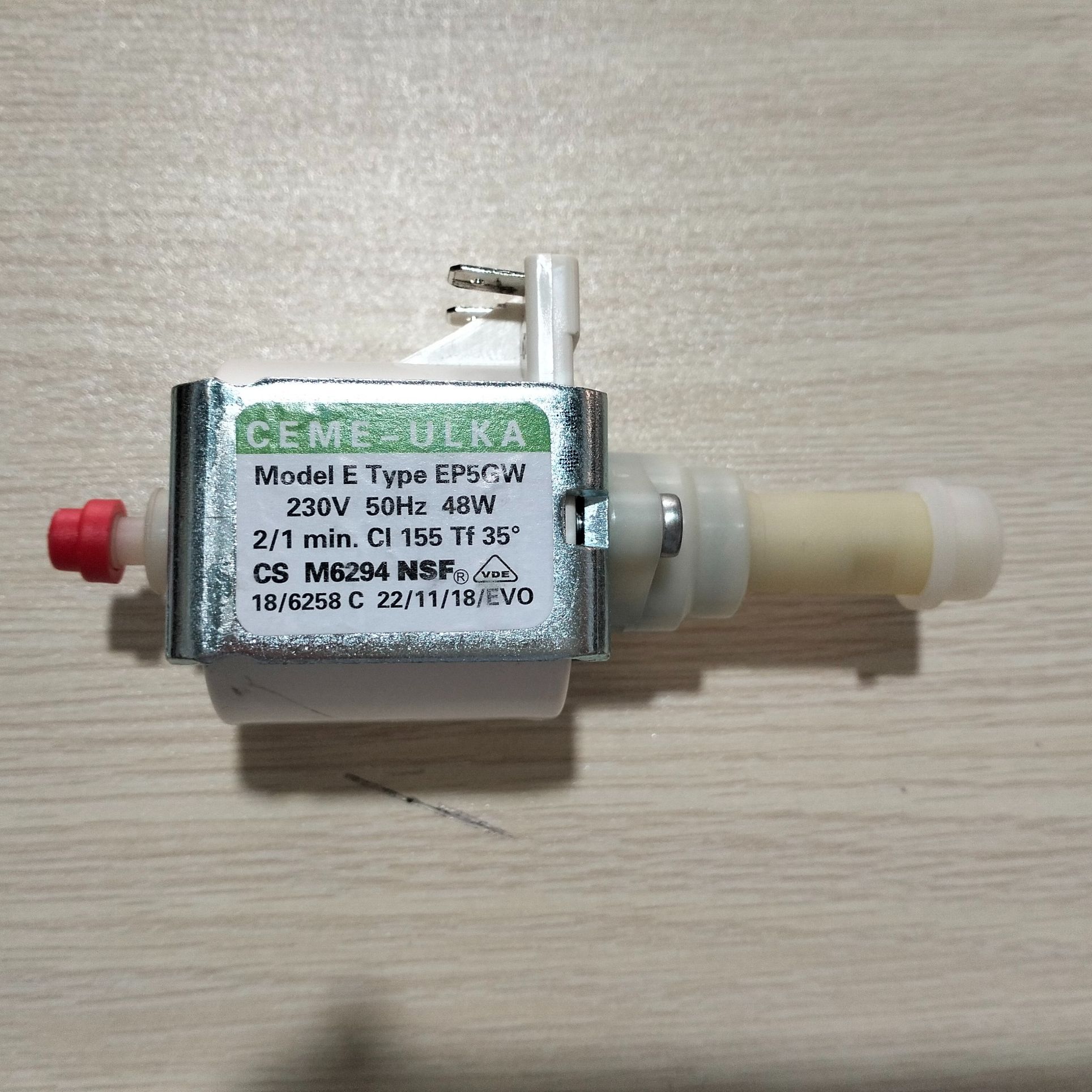 Bơm rung ceme - ulka ep5 230v - 50hz - 48w máy pha cà phê - phụ kiện & linh kiện máy pha cafe.