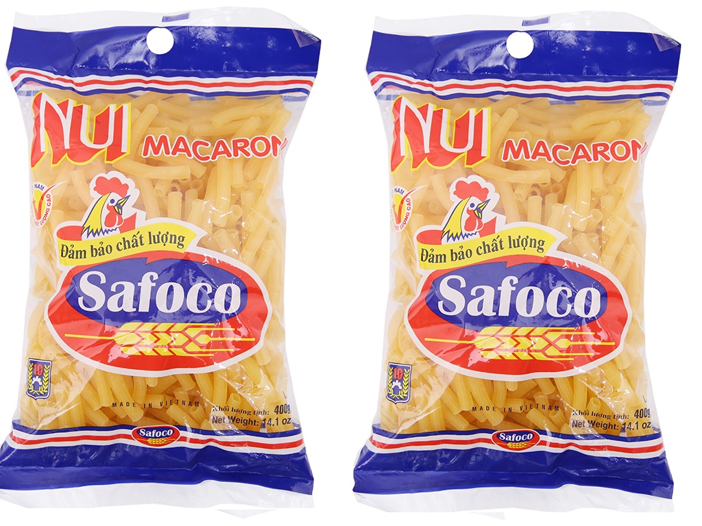 Nui ống lớn safoco 400gr -nsx 11/2021- có sẵn giao ngay