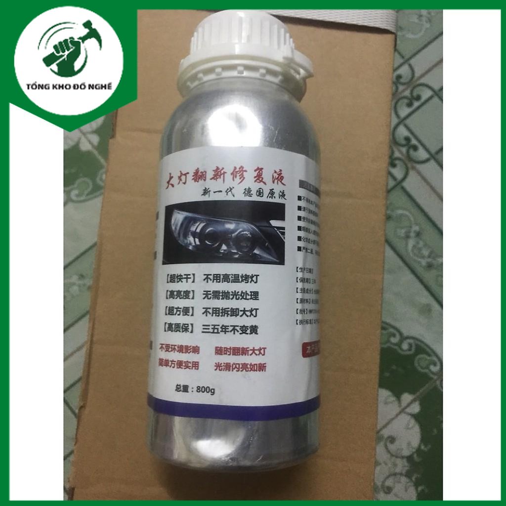 Dung dịch nano đánh bóng đèn pha ô tô -xe máy _TKDN