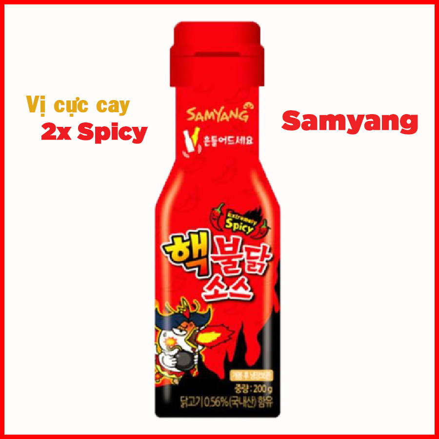 Sốt Chấm Samyang Vị Cực Cay 2x Spicy (200g/Chai)