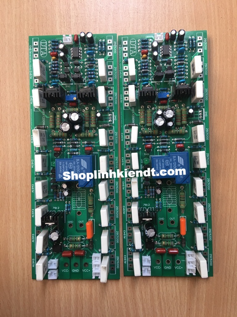 Bo công suất HIFI 1200W/1 kênh 18 sò