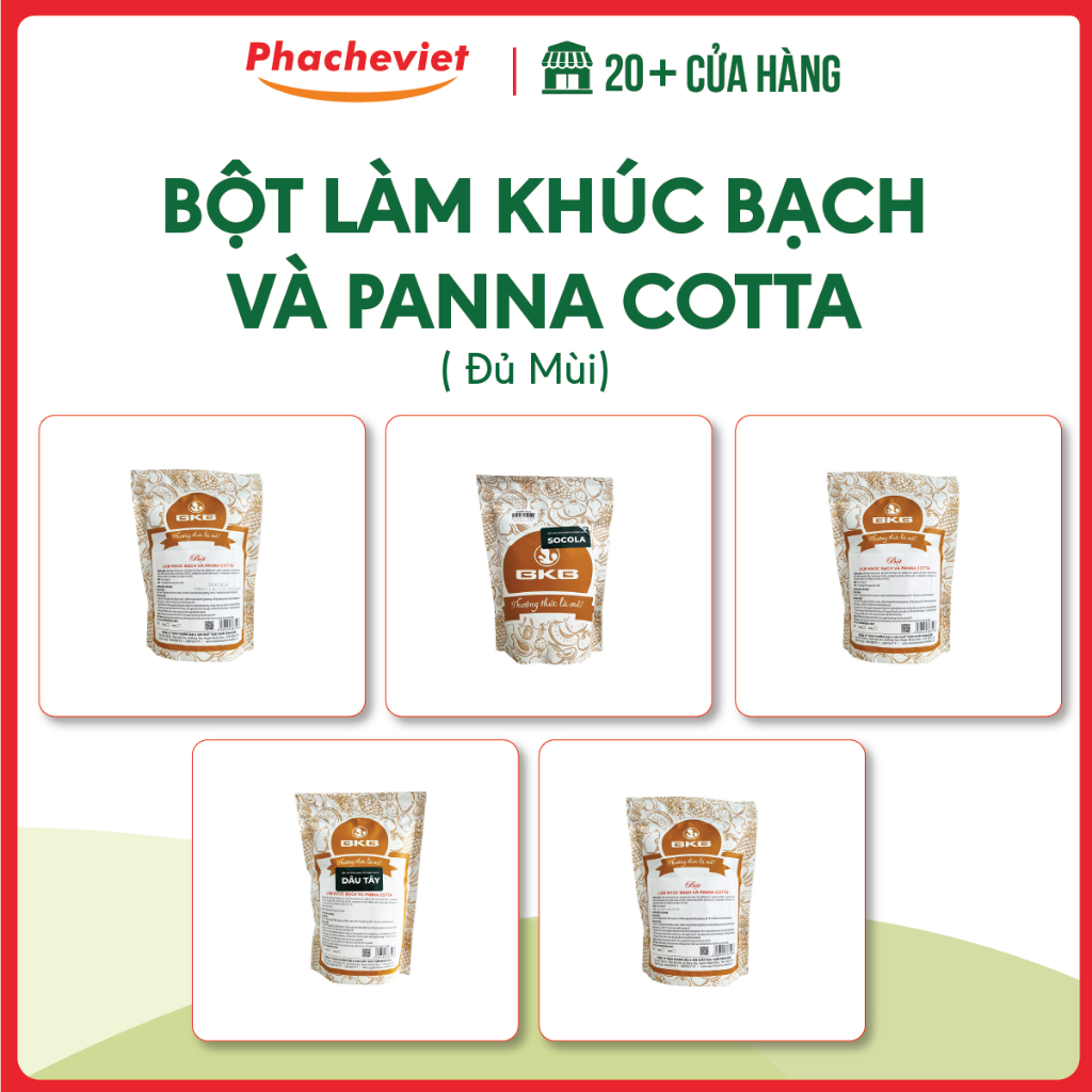 Bột làm Khúc Bạch và Panna Cotta BKB 500g