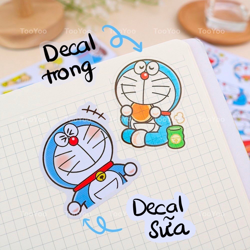 Hình dán sticker Doraemon chống nước dễ thương cute TooYoo