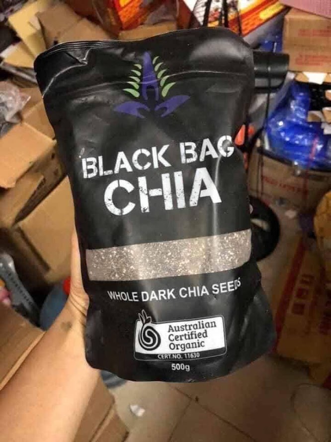 Hạt Chia Đen 500g Úc Black Bag Chia
