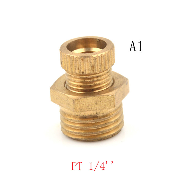 Hebeanna air compressor male threaded water drain valve brass tone pt 1/2'' 3/8'' 1/4''