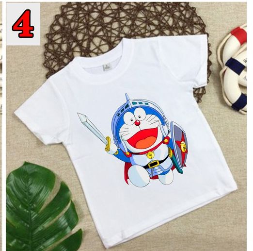 [HCM]Áo thun in hình Áo Thun In Hình Doraemon Trẻ Em Dễ Thương Vải Cotton thái S034 Greenshopct độc đẹp giá rẻ M4