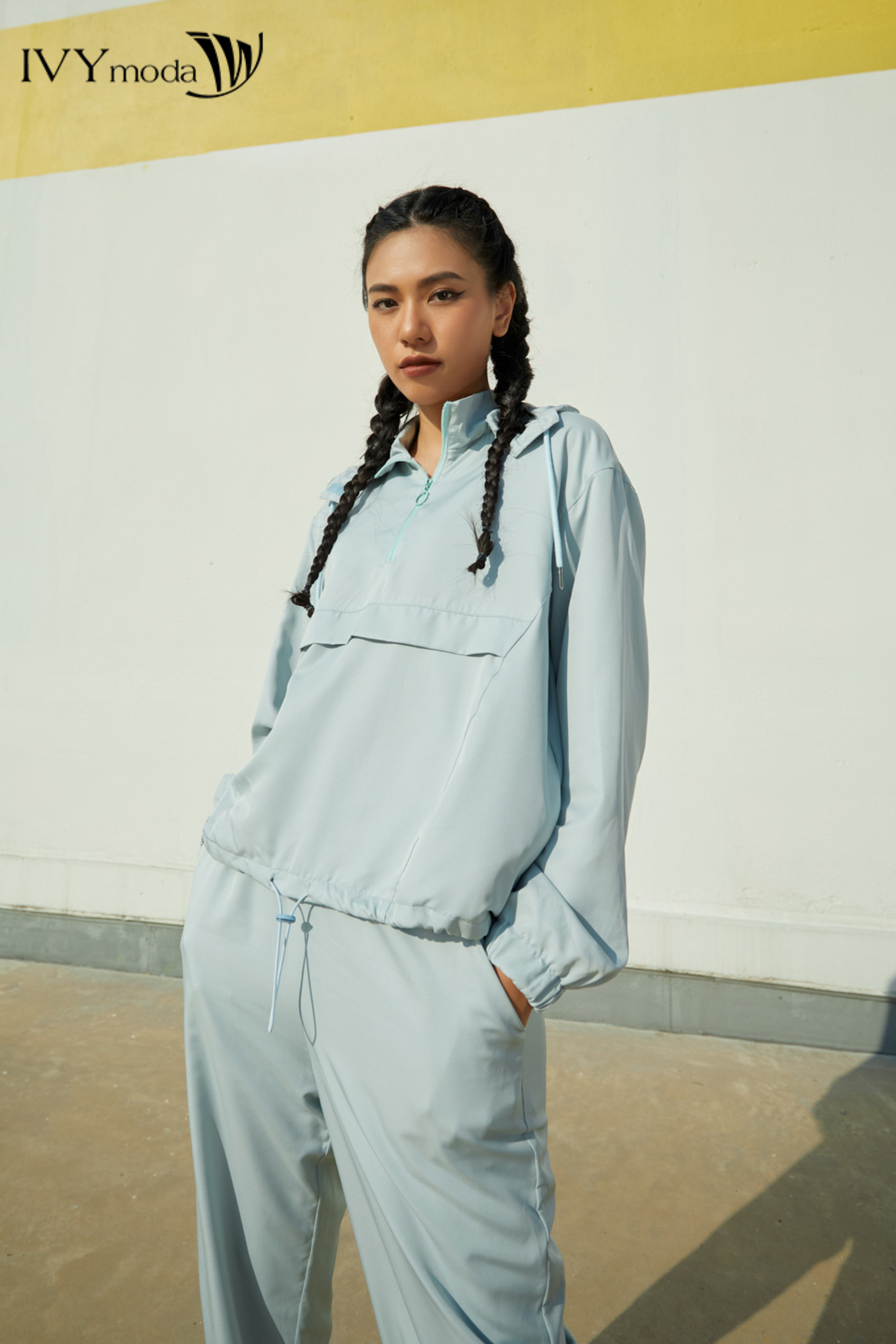 Quần gió nữ cao cấp IVY moda MS 22M6881