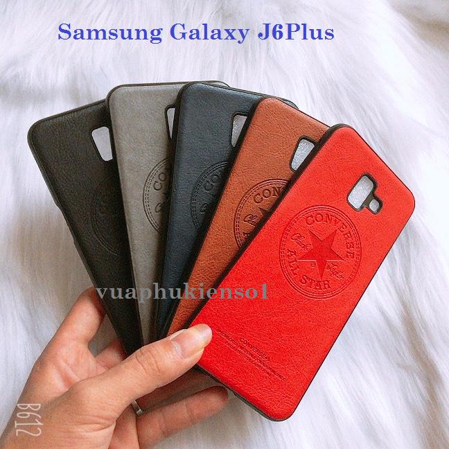 Samsung Galaxy J6Plus Ốp lưng giả da Converse Ảnh Thật 100% Siêu Hót