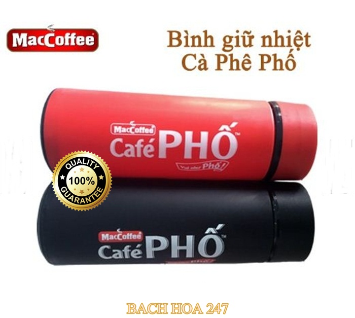 [HCM]Bình giữ nhiệt Cà Phê Phố 420ml ( Màu đỏ )