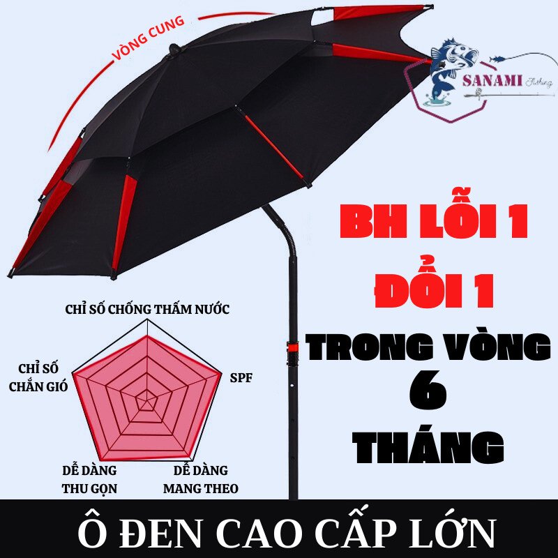 Ô Câu Cá Cao Cấp KK11 Xanh [BH 6 Tháng]  , Che Nắng Che Mưa Chống Tia UV Cực Tốt Và Có Thể Bẻ Cong - SANAMI FISHING