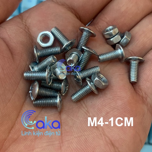 Vít M4 + Tán độ dài tùy chọn
