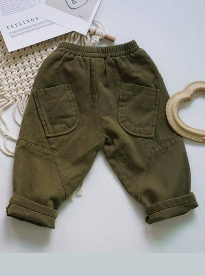 Rập Giấy 30072 - Quần chắp vá style Hàn xẻng