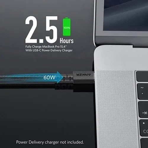 Cáp Sạc Nylon Anker 322 USB-C to Lightning 0.9m - A81B5