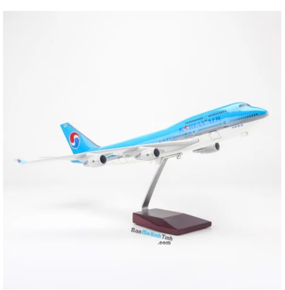 Mô hình máy bay Korean Air Boeing B747 47cm