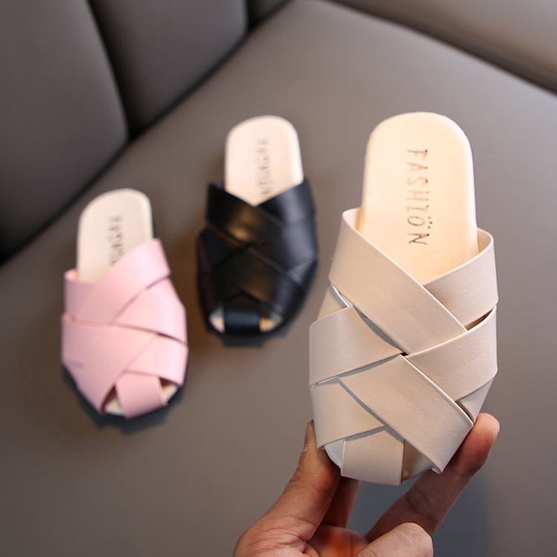 Giày sandal da đế mềm chống trượt cho bé từ 3-18 tuổi
