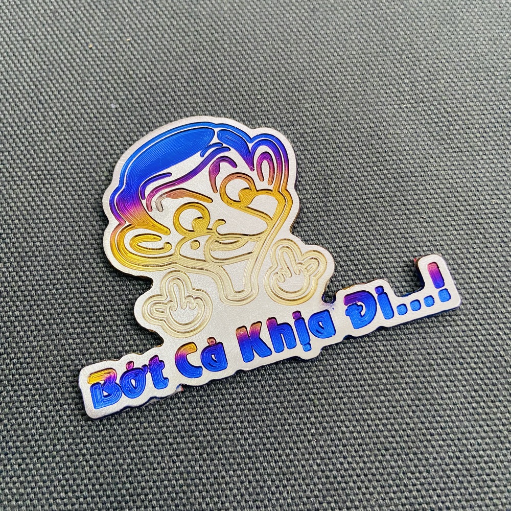 [HCM][XUỐNG TIỀN] TEM LOGO TITAN MR.BEAN CÀ KHỊA TRANG TRÍ XE KEO 3M CỰC DÍNH (1 LOGO MINI)