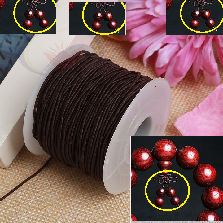 60m Dây Thun Co Giãn, Dây đàn hồi Xỏ Chuỗi Hạt 1mm