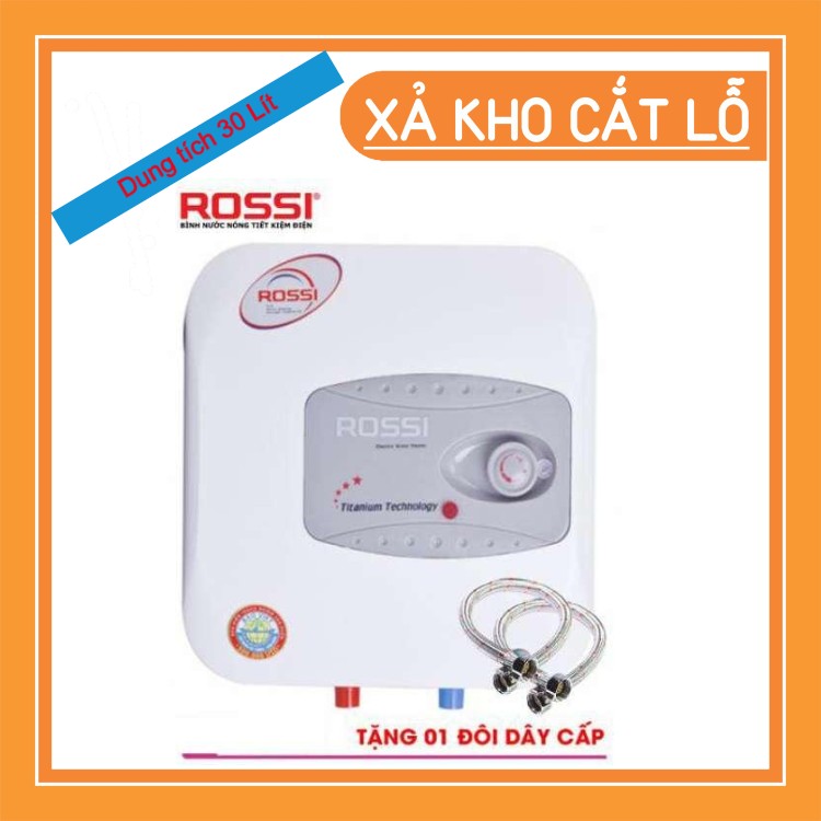 Giá Cực Tốt Khi Mua Bình Nóng Lạnh Rossi R30 Ti (Tatinium Chống Giật).Tặng Kèm Dây Cấp Giá Cực Tốt Khi Mua Bình Nóng Lạnh Rossi R30 Ti (Tatinium Chống Giật).Tặng Kèm Dây Cấp