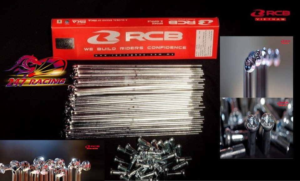 Căm rcb chính hãng mạ crom sáng bóng đủ 157/149/184 size 17 gắn nhiều loại xe máy